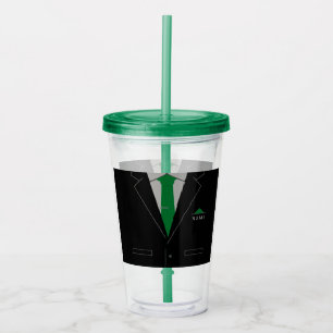 Personlig Namn Business Acrylic Tumbler Take Away Mugg