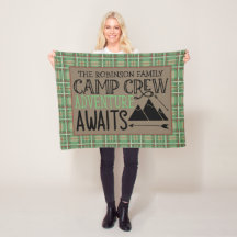 Personlig NAMN Cabin Camping Äventyr