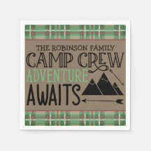 Personlig NAMN Cabin Camping Äventyr