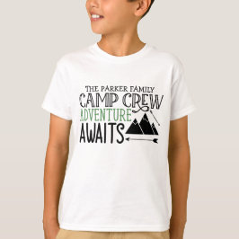 Personlig NAMN Cabin Camping Äventyr T Shirt