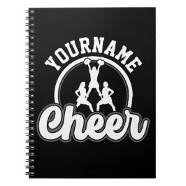 Personlig NAMN Cheer Team Varsity Cheerledare Anteckningsbok