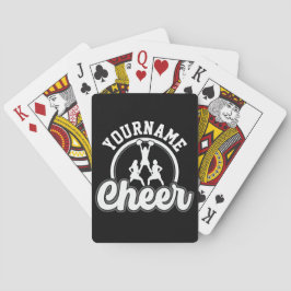 Personlig NAMN Cheer Team Varsity Cheerledare Casinokort