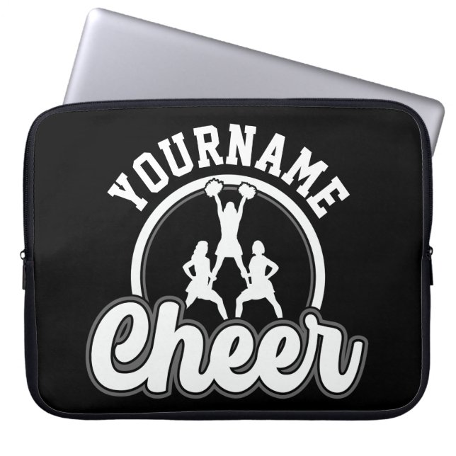 Personlig NAMN Cheer Team Varsity Cheerledare Laptop Fodral (Framsidan)