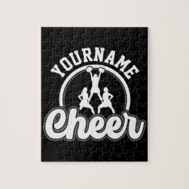 Personlig NAMN Cheer Team Varsity Cheerledare Pussel