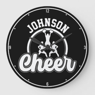 Personlig NAMN Cheer Team Varsity Cheerledare Stor Klocka