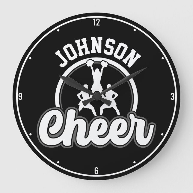 Personlig NAMN Cheer Team Varsity Cheerledare Stor Klocka (Framsida)