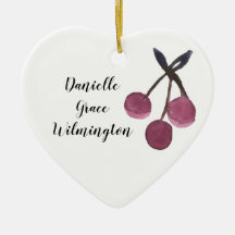 Personlig Namn Cherry-julprydnad