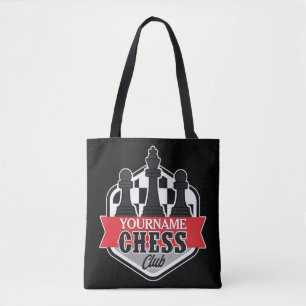 Personlig NAMN Chess Player Klubb Checkmate Tygkasse