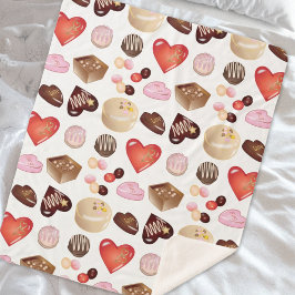 Personlig Namn Chocolate Candy Heart Mönster