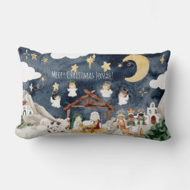 Personlig Namn Christian Kids jul Lumbarkudde