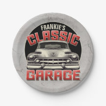Personlig NAMN Classic Car Garage Anpassningsbar S