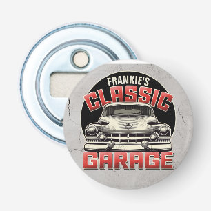 Personlig NAMN Classic Car Garage Anpassningsbar S Flasköppnare