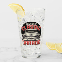 Personlig NAMN Classic Car Garage Anpassningsbar S Glaskopp