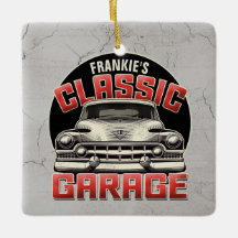 Personlig NAMN Classic Car Garage Anpassningsbar S