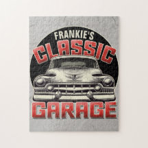 Personlig NAMN Classic Car Garage Anpassningsbar S