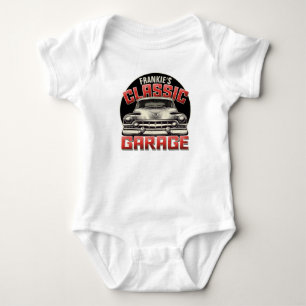 Personlig NAMN Classic Car Garage Anpassningsbar S T Shirt