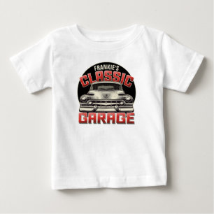 Personlig NAMN Classic Car Garage Anpassningsbar S T Shirt