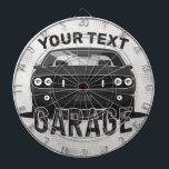 Personlig NAMN Classic Muscle Car Garage Retro Darttavla<br><div class="desc">Personlig NAMN Classic Muscle Car Garage Retro Anpassningsbar Tävla Gifts - Anpassa med ditt namn eller anpassningsbar text. Alternativ för att också ändra bakgrunden till färg! Perfekt som tillägg till någon klassisk bilsamling och MuscleCar fläkt-samling. 1967 1968 1969 1970 1971 1972 A-Body B-Body E-Body E-Body Big Block Motor Vintage Sports...</div>