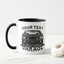 Personlig NAMN Classic Muscle Car Garage Retro Mugg