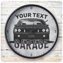 Personlig NAMN Classic Muscle Car Garage Retro