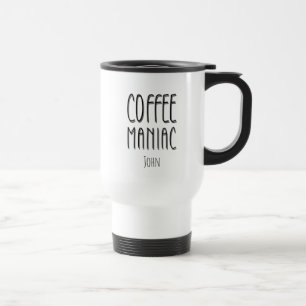 Personlig Namn Coffee Maniac - Funny Resemugg
