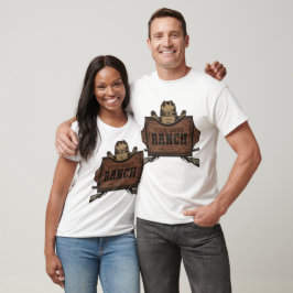 Personlig NAMN Cowboy Guns Westerna Ranch-tecken T Shirt