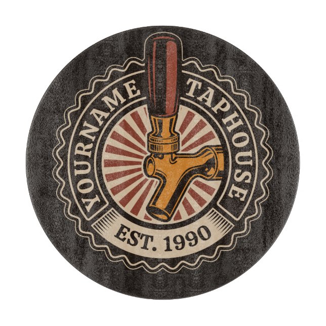 Personlig NAMN Craft Beer Taphouse Brewery Pub (Framsidan)