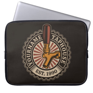 Personlig NAMN Craft Beer Taphouse Brewery Pub Laptop Fodral
