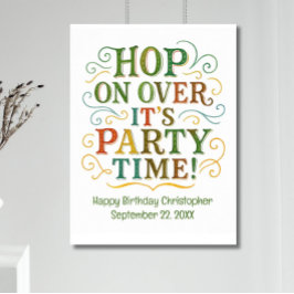 Personlig Namn Datum Party: Poster födelsedag