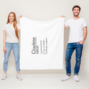 Personlig Namn definition Fleece Blanket