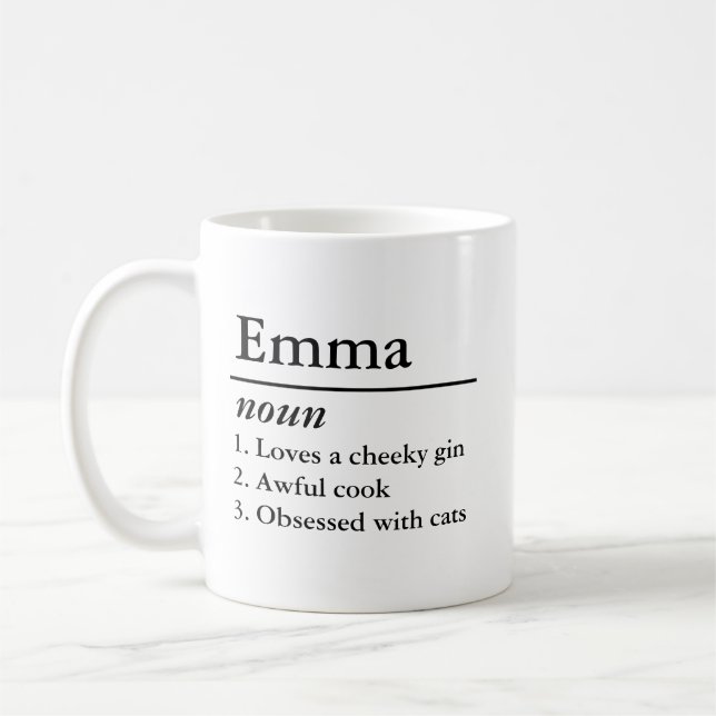 Personlig Namn Definition Mugg (Vänster)