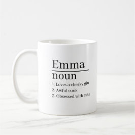 Personlig Namn Definition Mugg laser Engraved G