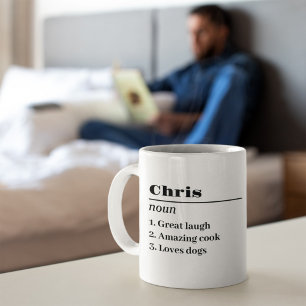 Personlig Namn Definition Noun Pappa Fars dag Kaffemugg