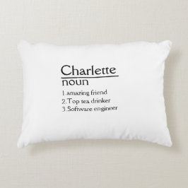 Personlig Namn definition Pillow Prydnadskudde
