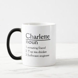 Personlig Namn Definition vit Mugg