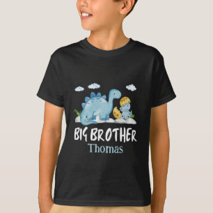 Personlig Namn Dinosaur Big Brother T Shirt