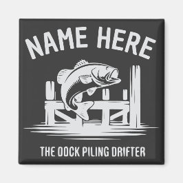 Personlig Namn Docka Skugga Bas Magnet