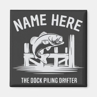 Personlig Namn Docka Skugga Bas Magnet