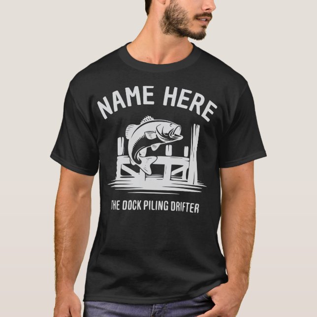 Personlig Namn Docka Skugga Bas T Shirt (Framsida)