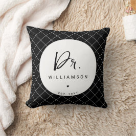 Personlig Namn Dr. Minimalist Doktor Studenten Kudde