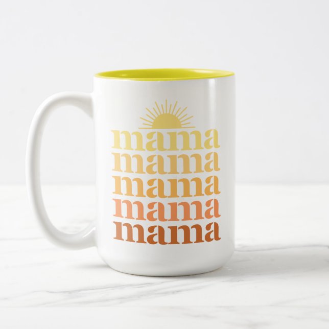 Personlig namn, du är min solskina mamma mugg (Vänster)