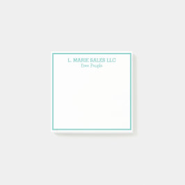 PERSONLIG namn efter IT-anteckningar Post-it Block