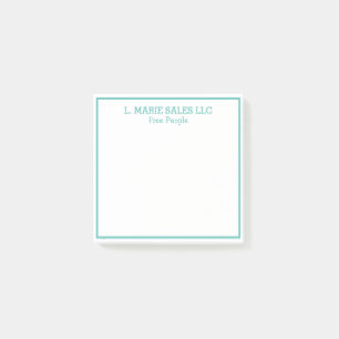 PERSONLIG namn efter IT-anteckningar Post-it Block