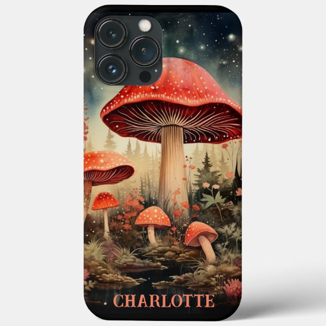 Personlig Namn Enchanting Magic Fairy Mushroom (Baksida)
