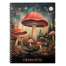 Personlig Namn Enchanting Magic Fairy Mushroom