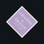 Personlig Namn enkel Modern Minimal Bröllop Pappersservett<br><div class="desc">Personlig Namn enkla moderna minimala Pappra Bröllop-servetter.</div>