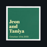 Personlig Namn enkel Modern Minimal Bröllop Pappersservett<br><div class="desc">Personlig Namn Simple Modern Minimal Bröllop Napkins lägger till ditt namn här.</div>