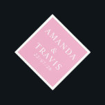 Personlig Namn enkel Modern Minimal Bröllop Pappersservett<br><div class="desc">Personlig Namn enkla moderna minimala Pappra Bröllop-servetter.</div>