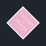 Personlig Namn enkel Modern Minimal Bröllop Pappersservett<br><div class="desc">Personlig Namn enkla moderna minimala Pappra Bröllop-servetter.</div>
