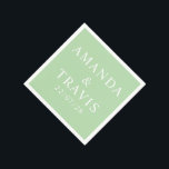 Personlig Namn enkel Modern Minimal Bröllop Pappersservett<br><div class="desc">Personlig Namn enkla moderna minimala Pappra Bröllop-servetter.</div>